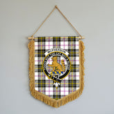 McPherson Dress Modern Tartan Crest Wall Hanging Banner - Wood Pole